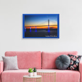 Sunshine Skyway Bridge Canvas Afdruk (Insitu (Woonkamer))