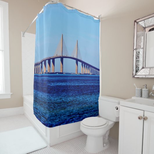 Sunshine Skyway Bridge Douchegordijn (In situ)