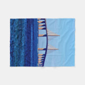 Sunshine Skyway Bridge Fleece Deken (Voorkant (Horizontaal))