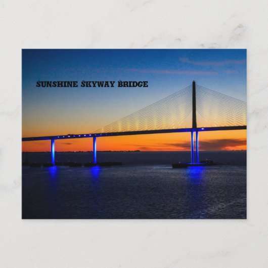 Sunshine Skyway Bridge, Florida Briefkaart (Voorkant)