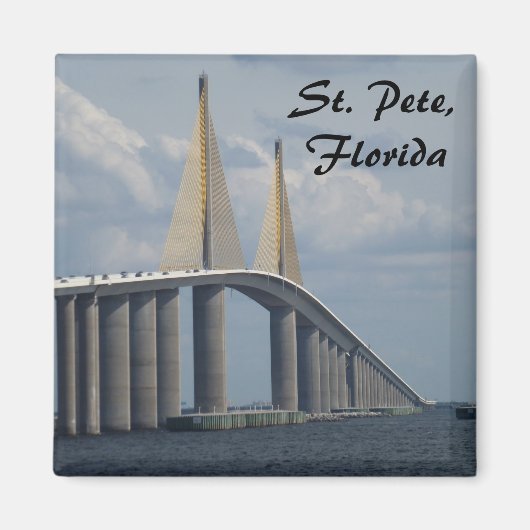 Sunshine Skyway Bridge Florida fotomagneet Magneet (Voorkant)