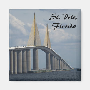 Sunshine Skyway Bridge Florida Photo Magnet