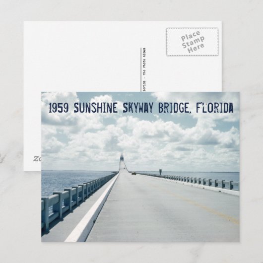 Sunshine Skyway Bridge St. Petersburg, Florida, 19 Briefkaart (Voorkant / Achterkant)