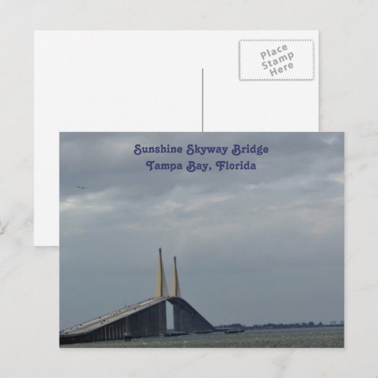 Sunshine Skyway Bridge Tampa Bay, FL. Postkaart (Voorkant / Achterkant)