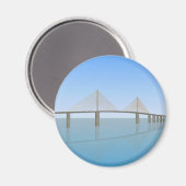 Sunshine Skyway Bridge: Tampa Bay: Magneet (Voorkant / Achterkant)