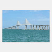 Sunshine Skyway Bridge Tampa Florida Foto Inpakpapier Vel (Voorkant 3)