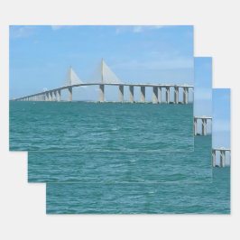 Sunshine Skyway Bridge Tampa Florida Foto Inpakpapier Vel