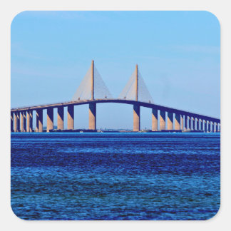 Sunshine Skyway Bridge Vierkante Sticker