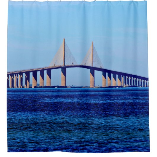 Sunshine Skyway-brug Douchegordijn (Voorkant)