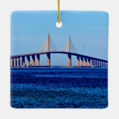 Sunshine Skyway-brug Keramisch Ornament (Achterkant)