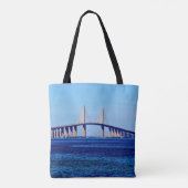 Sunshine Skyway-brug Tote Bag (Achterkant)