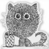 Sunshine Smile Cat Sticker (Voorkant)