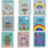 Sunshine & Smiles: Kids' Summer Fun Sticker Pack! (Voorkant)