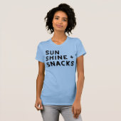 SUNSHINE + SNACKS dames t-shirt (Voorkant volledig)
