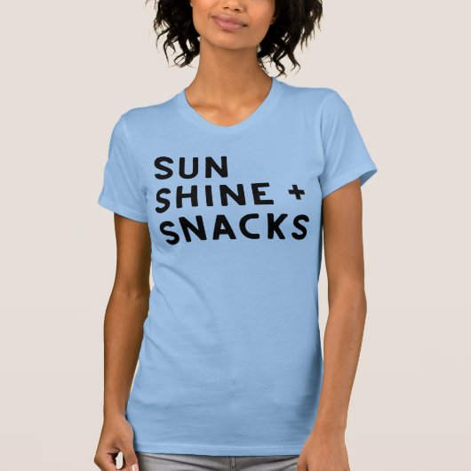 SUNSHINE + SNACKS dames t-shirt (Voorkant)