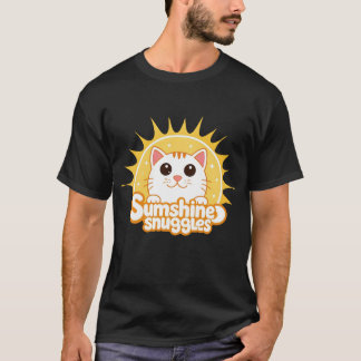 "Sunshine Snuggles" Zwart T-shirt