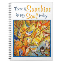 Sunshine Soul Colorful Birds Art-laptop