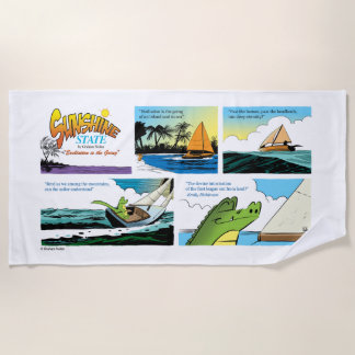Sunshine State Beach Towel: Beach Poetry Strandlaken