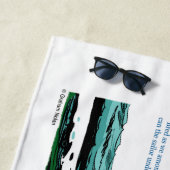 Sunshine State Beach Towel: Beach Poetry Strandlaken (In situ)