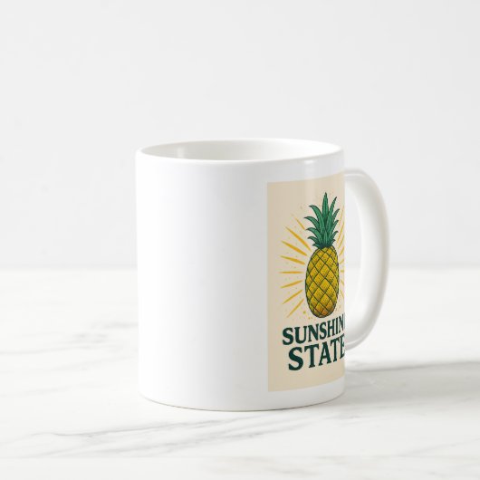 Sunshine State Mok – Ananas Illustratie (Voorkant rechts)