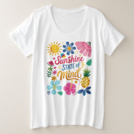 Sunshine State of Mind Grote Maat T-shirt