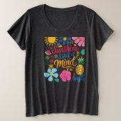 Sunshine State of Mind Plus Maat T-shirt (Design voorkant)