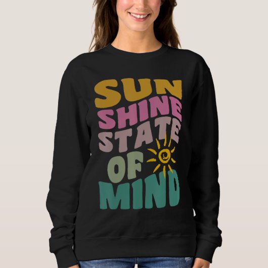 Sunshine State Of Mind Retro Summer Groovy Florida Trui (Voorkant)