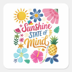 Sunshine State of Mind Sticker