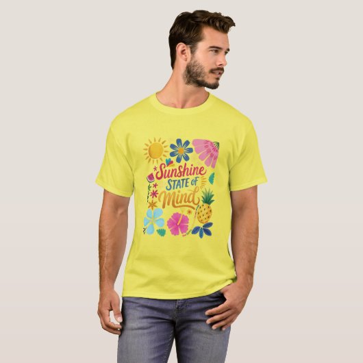 Sunshine State of Mind T-shirt (Voorkant volledig)