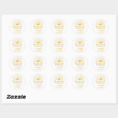 Sunshine Sticker Labels Birthday Baby shower (Vel)