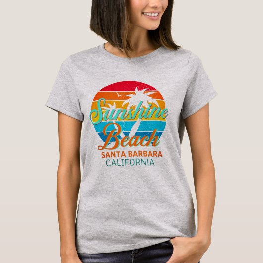 Sunshine strand Santa Barbara Californië T-shirt (Voorkant)