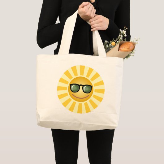SUNSHINE STRANDTAS GROTE TOTE BAG (Voorkant (product))