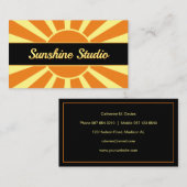Sunshine Studio Visitekaartje (Voorkant / Achterkant)