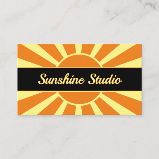 Sunshine Studio Visitekaartje (Voorkant)