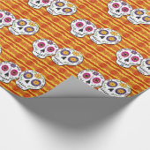 Sunshine Sugar Skull Wrapping Paper Cadeaupapier (Hoek)