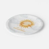 Sunshine Summer Kids Verjaardagsfeest Papieren Bordje (Gekanteld)