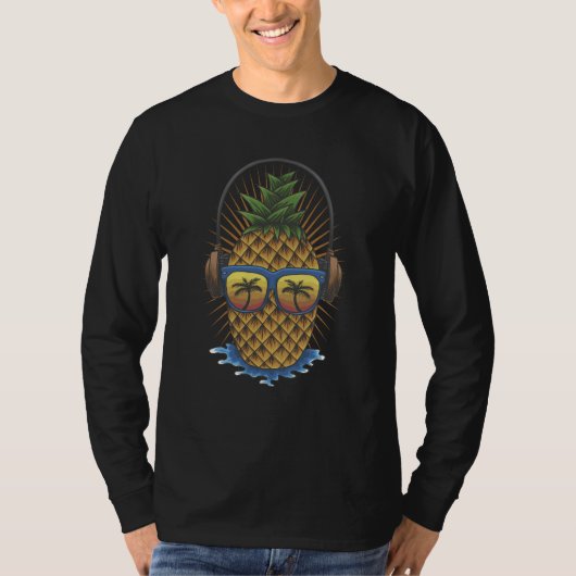 Sunshine Summer Palm Trees Beach Vibes Tropical pi T-shirt (Voorkant)