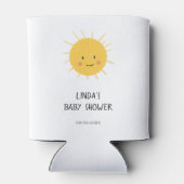 Sunshine Sun Baby shower Zwembad Party Blikjeskoeler (Achterkant)