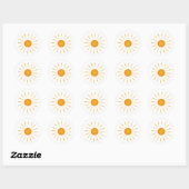 Sunshine - Sun Classic Round Sticker (Vel)