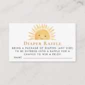 Sunshine Sun Luier Raffle Informatiekaartje (Voorkant)