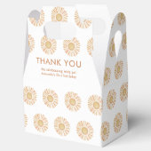 Sunshine Sun Yellow First Boho Birthday Bedankt Bedankdoosjes (Geopend)