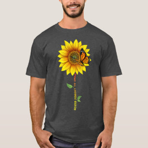 Sunshine Sunflower Butterflys Vergeet nooit Smi T-shirt