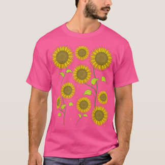 Sunshine Sunflower Hippie Flower Blossom Natuur S T-shirt