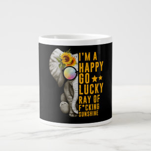 Sunshine Sunflower Positive Quote Elephant Grote Koffiekop