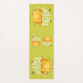 Sunshine Sunflower Yoga Yogamat (Voorkant)