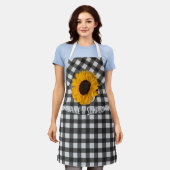 Sunshine & Sunflowers Apron Schort (Gedragen)