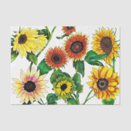 Sunshine Sunflowers Tissue Paper Tissuepapier