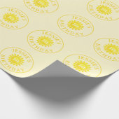 Sunshine Theme 1st Birthday Wrapping Paper – Boho Cadeaupapier (Hoek)