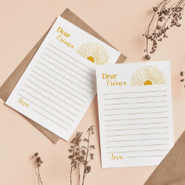 Sunshine Time Capsule Note Kaart