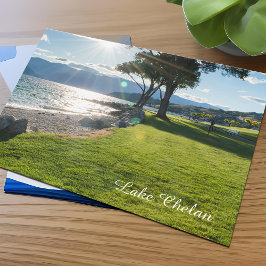 Sunshine Travel Photo Lake Chelan Washington State Briefkaart